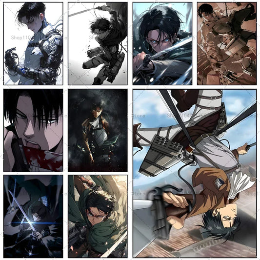 Anime Attack on Titan Levi Ackerman Wall Art Minimalist Print Canvas Painting Posters for Bedroom Modern Home Decor